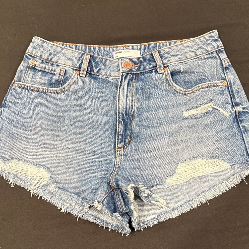 Garage Denim Distressed Women Shorts